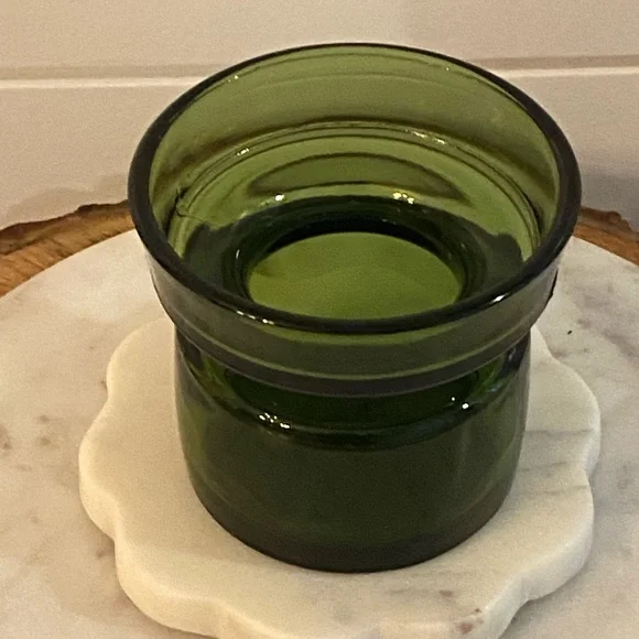 Vintage Jens Quistgaard Dansk Designs Green Glass Votive Tea light Candle Holder - Picture 3 of 12